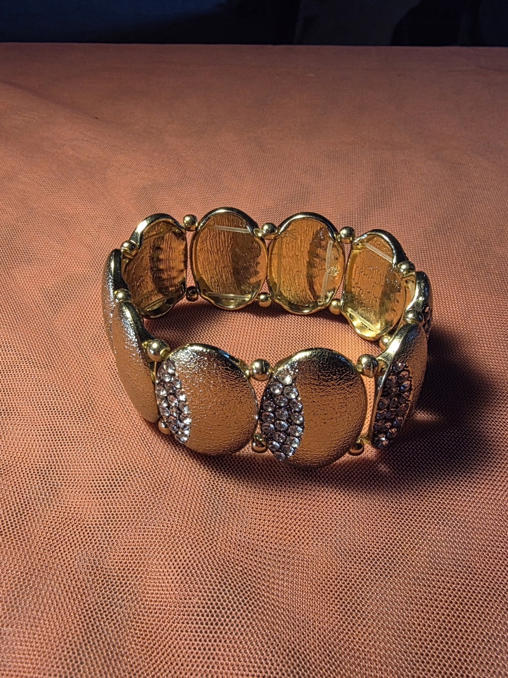Gold-Tone Crystal Accent Stretch Bracelet - Women Jewelry